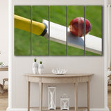 Best Cricket Ball, Stadium Canvas, Sport Art, Gift for him, Multi Panels B, Canvas Prints Wall Art Decor