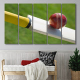 Best Cricket Ball, Stadium Canvas, Sport Art, Gift for him, Multi Panels B, Canvas Prints Wall Art Decor