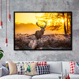 Big Buck Sunset Framed Art Prints Wall Decor - Painting Prints, Framed Picture