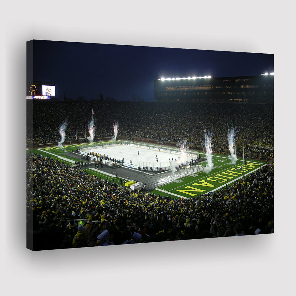 Big Chill in Michigan, Stadium Canvas, Sport Art, Gift for him, Fan Gift, Canvas Prints Wall Art Decor