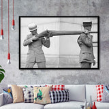 Big Gun Black And White Print, Giant Rifle Framed Art Prints, Wall Art,Home Decor,Framed Picture