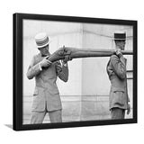 Big Gun Black And White Print, Giant Rifle Framed Art Prints, Wall Art,Home Decor,Framed Picture