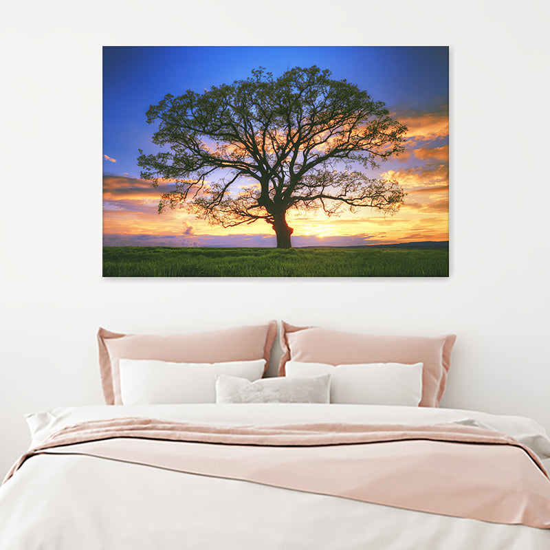 Big Tree Silhouette Canvas Wall Art - Canvas Prints, Prints for Sale, Canvas Painting, Canvas On Sale