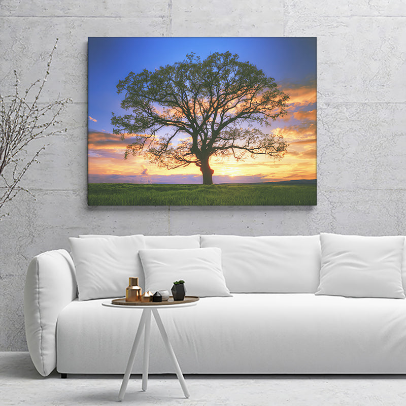 Big Tree Silhouette Canvas Wall Art - Canvas Prints, Prints for Sale, Canvas Painting, Canvas On Sale