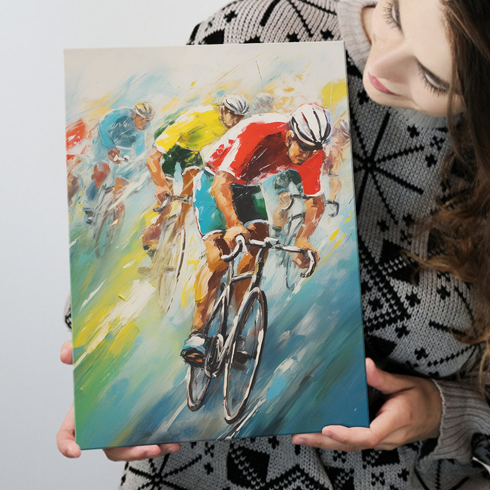 Bike Racing Lover, Acrylic Painting, Biker Love Art, Painting Art, Canvas Prints Wall Art Home Decor