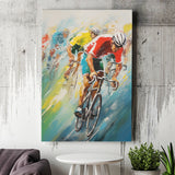 Bike Racing Lover, Acrylic Painting, Biker Love Art, Painting Art, Canvas Prints Wall Art Home Decor