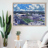 Bill Snyder Family Football Stadium Kansas State Stadium Watercolor, Sport Art Prints Fan Gift, Framed Canvas Prints Wall Art Decor