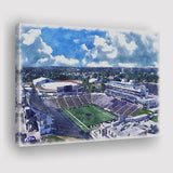 Bill Snyder Family Football Stadium Kansas State Stadium Watercolor, Sport Art Prints Fan Gift, Canvas Prints Wall Art Decor