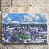 Bill Snyder Family Football Stadium Kansas State Stadium Watercolor, Sport Art Prints Fan Gift, Canvas Prints Wall Art Decor
