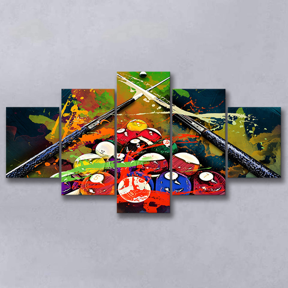 Billiards Canvas Art, Billiards Canvas Multi Panels,Canvas Prints Wall Art Home Decor