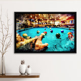 Billiards Canvas Print Framed Canvas Prints Wall Art - Painting Canvas,Framed Picture,Home Art Wall Decor