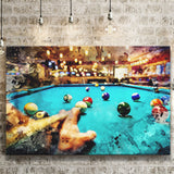 Billiards Canvas Print Canvas Prints Wall Art - Painting Canvas,Wall Decor,Art Print,Home Decor