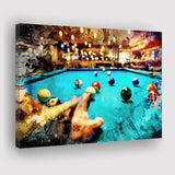 Billiards Canvas Print Canvas Prints Wall Art - Painting Canvas,Wall Decor,Art Print,Home Decor