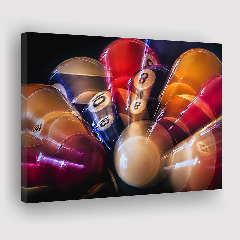 Billiards 8 Ball Billiards Canvas Art Canvas Prints Wall Art Home Decor - Painting Canvas, Ready to hang