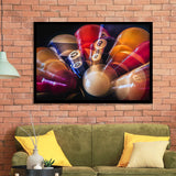 Billiards 8 Ball Billiards Art Framed Art Prints Wall Art Decor,Black Frame, Ready to hang