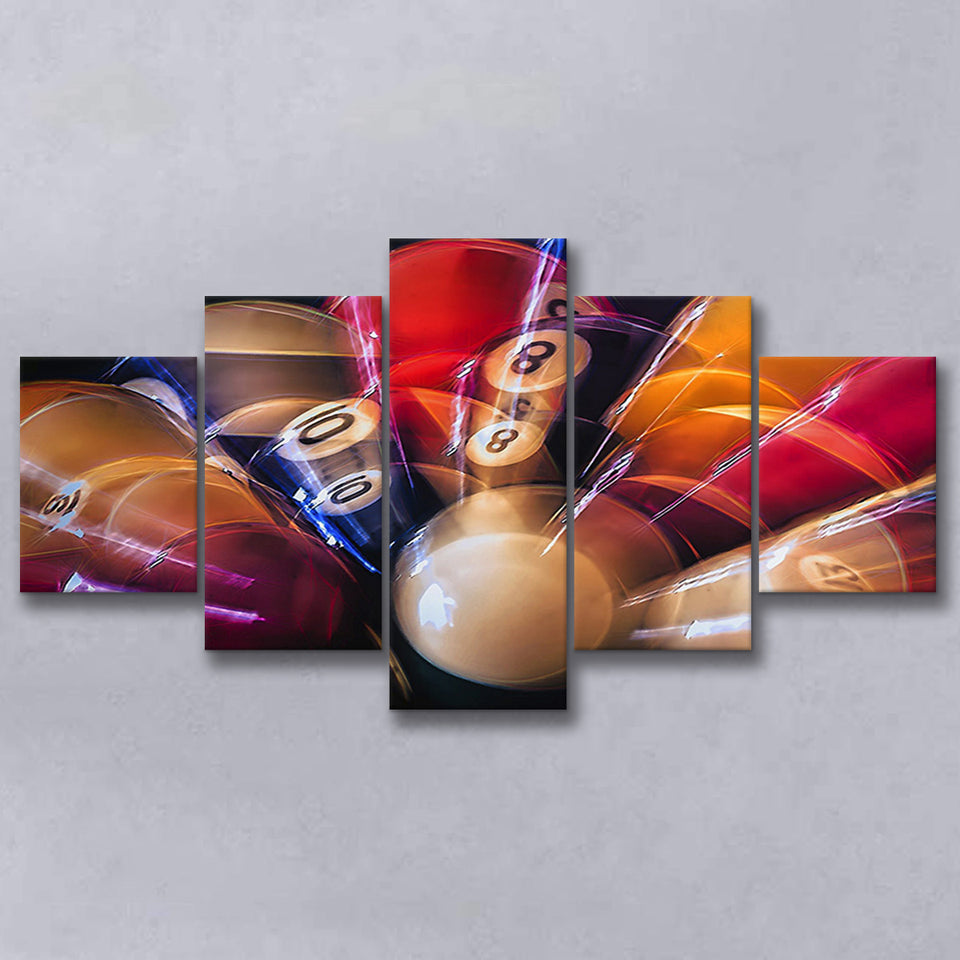 Billiards 8 Ball Billiards Canvas Art Multi Panels,Canvas Prints Wall Art Home Decor