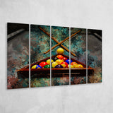 Billiards 5 Piece B Canvas Prints Wall Art Decor, Multi Panels,Large Canvas, Home Decor
