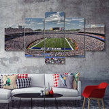 Bills Stadium 5 Pieces Canvas Prints Wall Art - Painting Canvas, Multi Panel, Wall Decor, Canvas Art