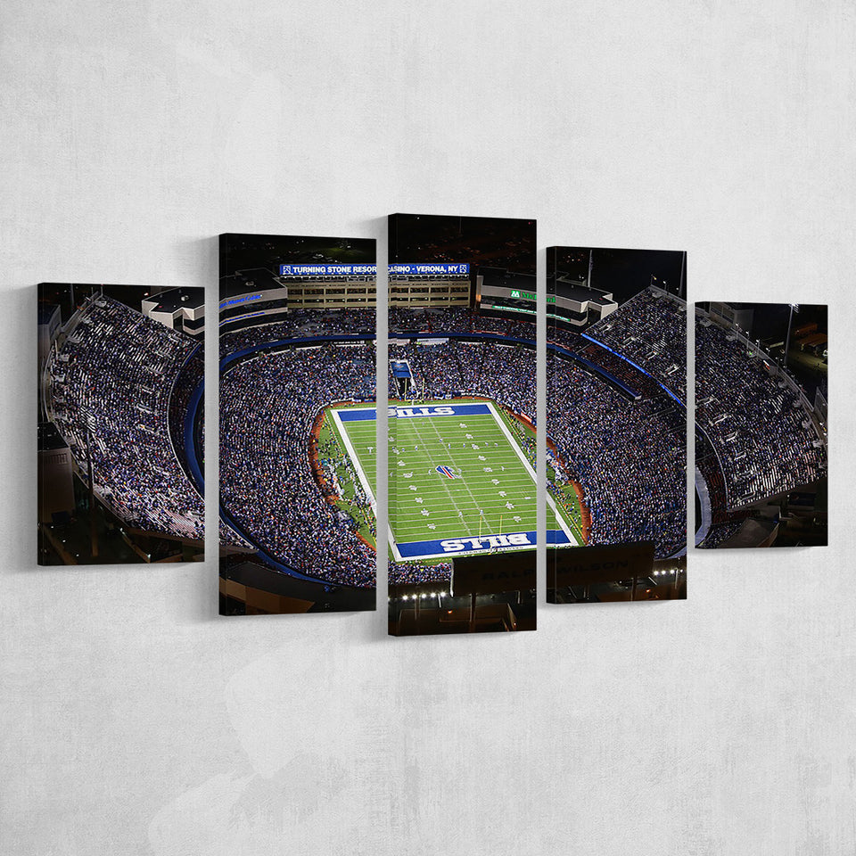 Bills Stadium Aerial View, Stadium Canvas, Sport Art, Large Canvas, Multi Panels, Canvas Prints Wall Art Decor