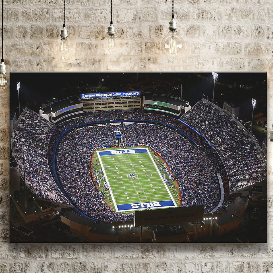 Bills Stadium Aerial View, Stadium Canvas, Sport Art, Gift for him, Fan Gift, Canvas Prints Wall Art Decor