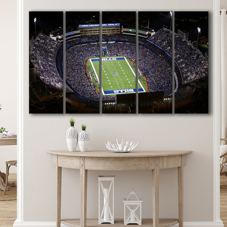Bills Stadium Aerial View, Stadium Canvas, Sport Art, Gift for him, Multi Panels B, Canvas Prints Wall Art Decor