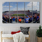 Bills Stadium, Stadium Canvas, Sport Art, Gift for him,100 Multi Panels B, Canvas Prints Wall Art Decor