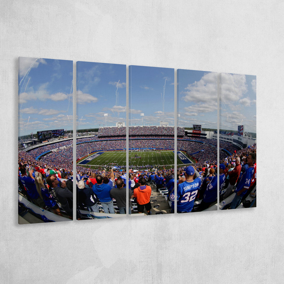 Bills Stadium, Stadium Canvas, Sport Art, Gift for him,100 Multi Panels B, Canvas Prints Wall Art Decor