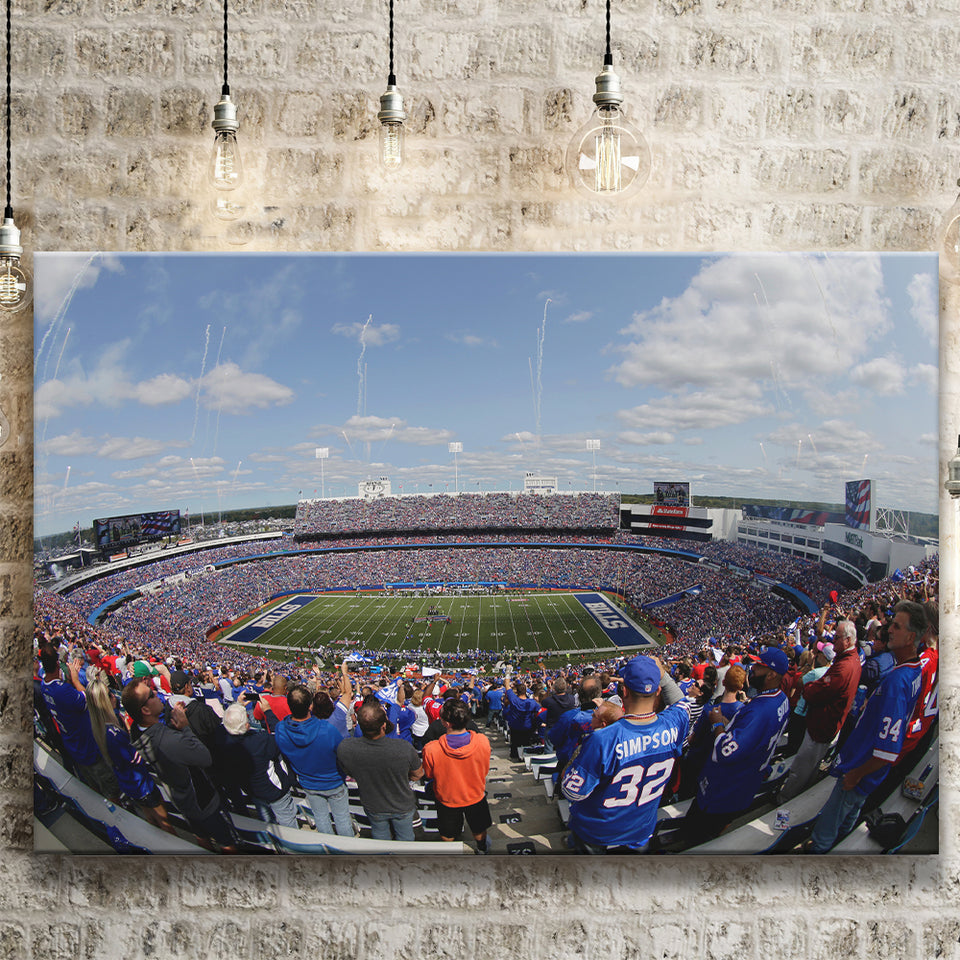 Bills Stadium, Stadium Canvas, Sport Art, Gift for him,V1 Fan Gift, Canvas Prints Wall Art Decor