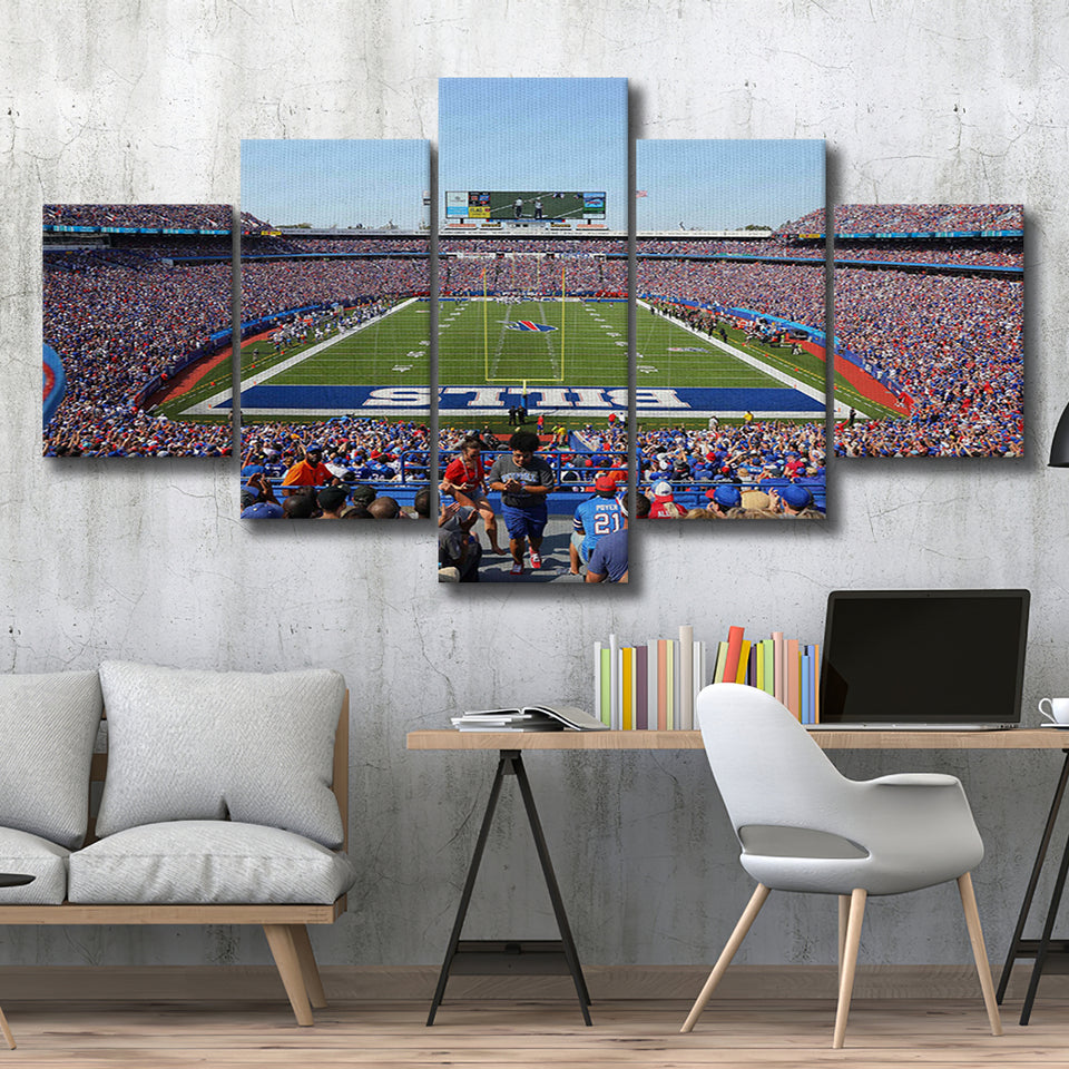 Bills Stadium in New York, Stadium Canvas, Sport Art, Large Canvas, Multi Panels, Canvas Prints Wall Art Decor