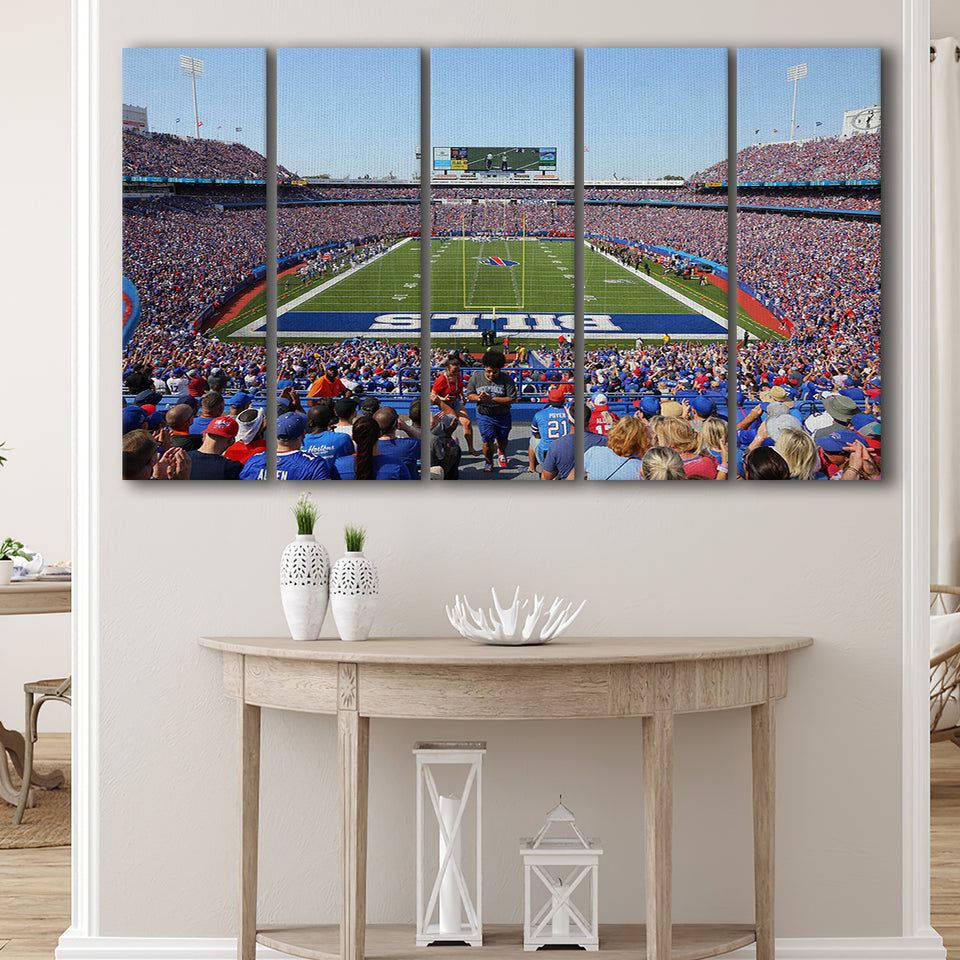 Bills Stadium in New York, Stadium Canvas, Sport Art, Gift for him, Multi Panels B, Canvas Prints Wall Art Decor