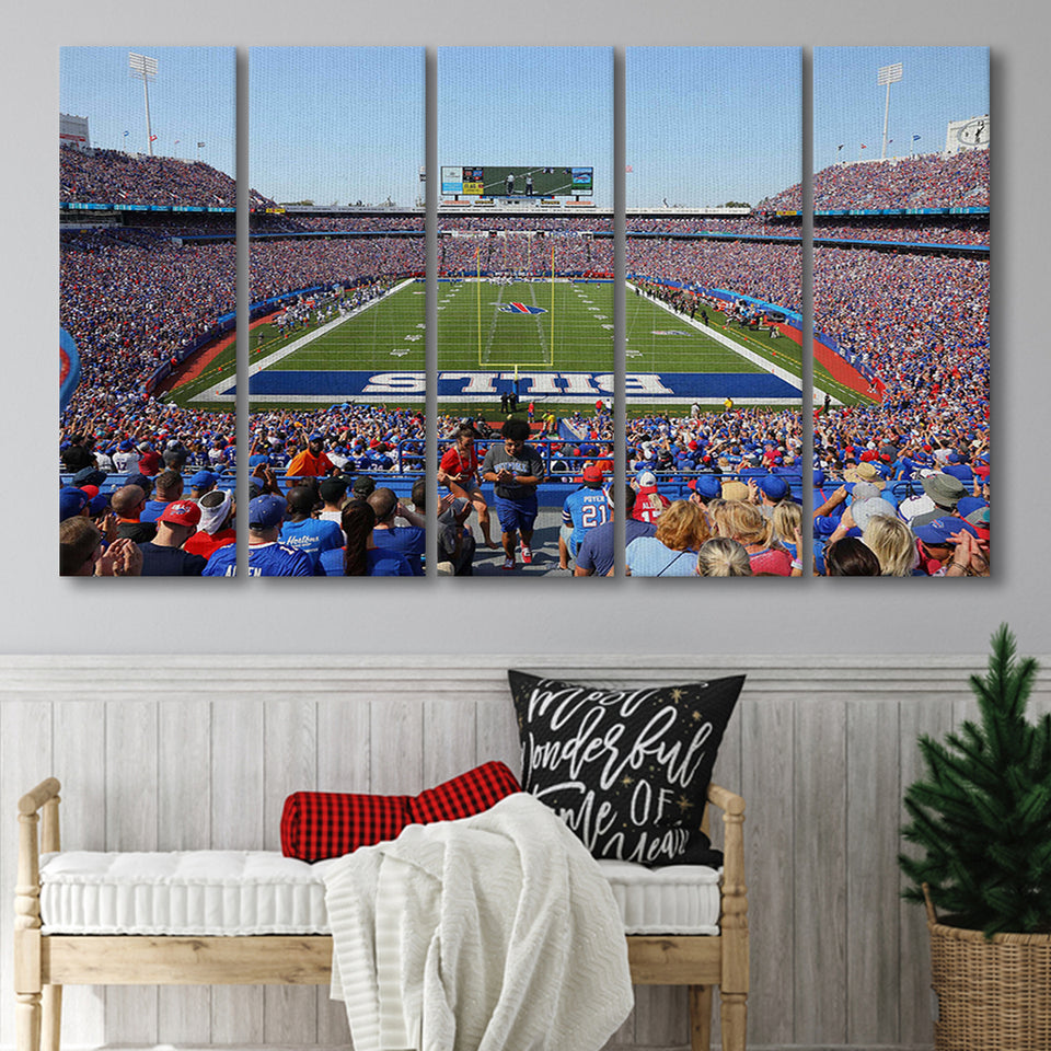 Bills Stadium in New York, Stadium Canvas, Sport Art, Gift for him, Multi Panels B, Canvas Prints Wall Art Decor
