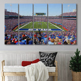 Bills Stadium in New York, Stadium Canvas, Sport Art, Gift for him, Multi Panels B, Canvas Prints Wall Art Decor