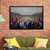 Bills Stadium in Orchard, Stadium Canvas, Sport Art, Gift for him, Framed Art Prints Wall Art Decor, Framed Picture