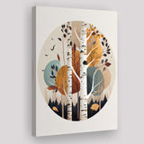 Birch Tree Retro Art Print ,City Art Print, Large Canvas, Canvas Print Wall Art Home Decor