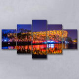 Birds Nest Beijing Stadium, Stadium Canvas, Sport Art, Large Canvas, Multi Panels, Canvas Prints Wall Art Decor