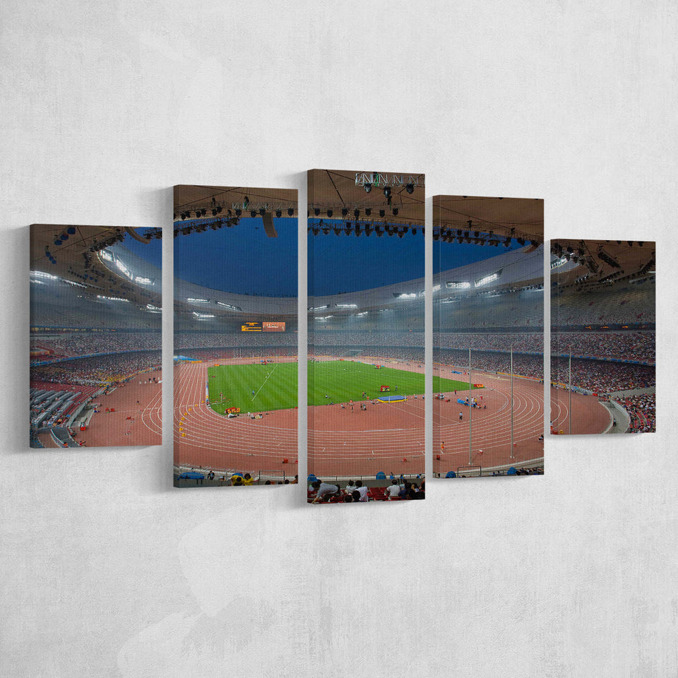 Birds Nest Olympic Stadium, Stadium Canvas, Sport Art, Large Canvas, Multi Panels, Canvas Prints Wall Art Decor