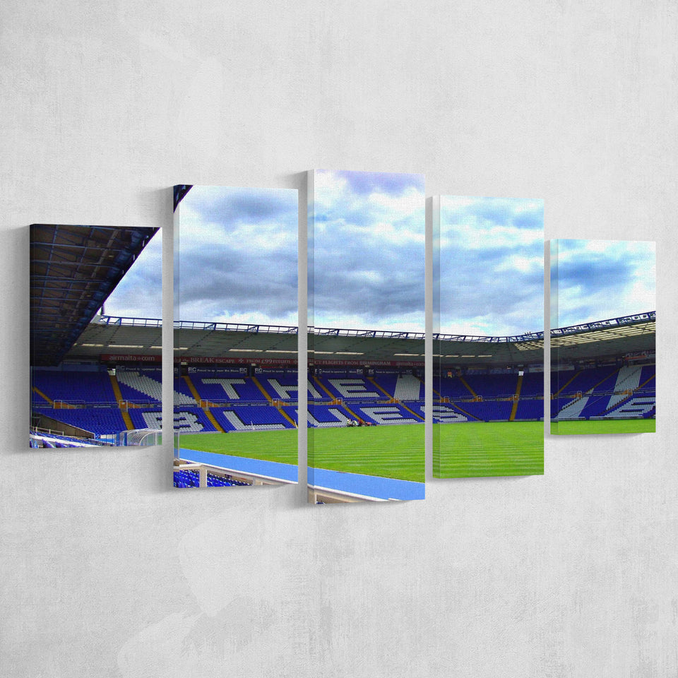 Birmingham City Stadium Canvas Prints St Andrews Stadium Wall Art,Multi Panels,Sport Stadium Art Prints, Fan Gift