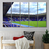 Birmingham City Stadium Canvas Prints St Andrews Stadium Wall Art,Multi Panels B,Sport Stadium Art Prints, Fan Gift