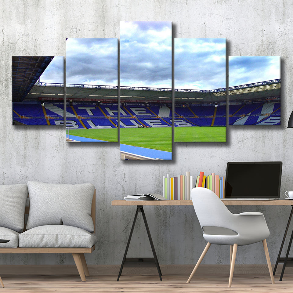 Birmingham City Stadium Canvas Prints St Andrews Stadium Wall Art,Multi Panels,Sport Stadium Art Prints, Fan Gift