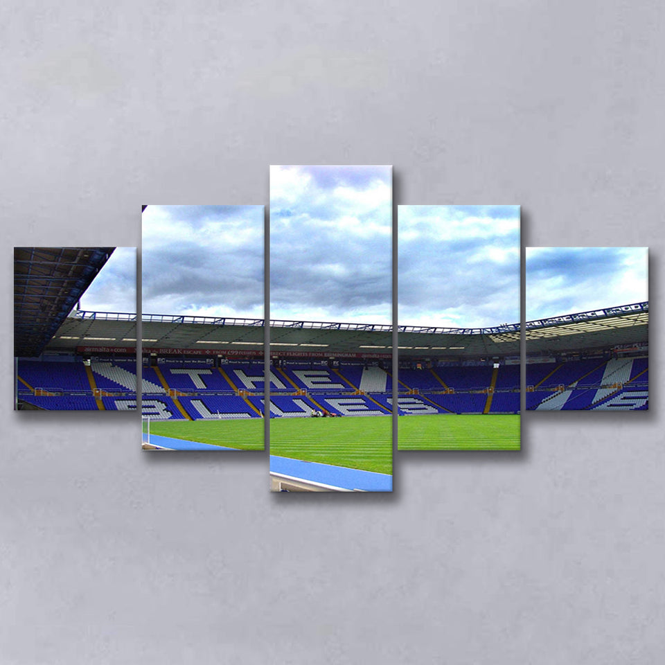 Birmingham City Stadium Canvas Prints St Andrews Stadium Wall Art,Multi Panels,Sport Stadium Art Prints, Fan Gift