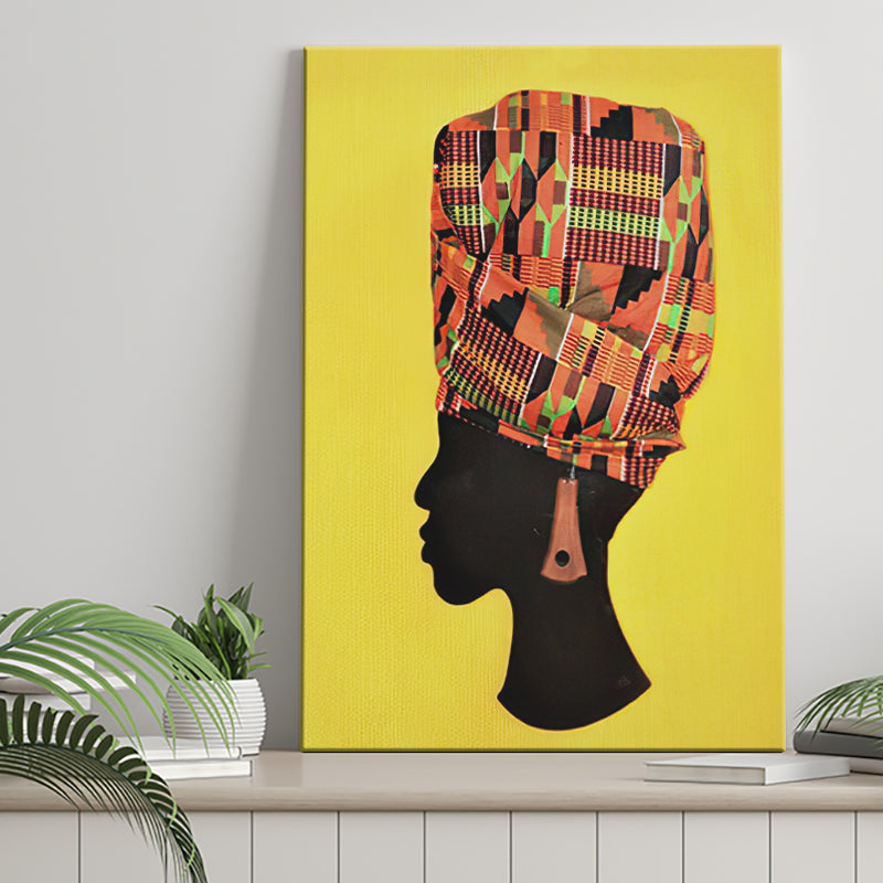 african girl silhouette