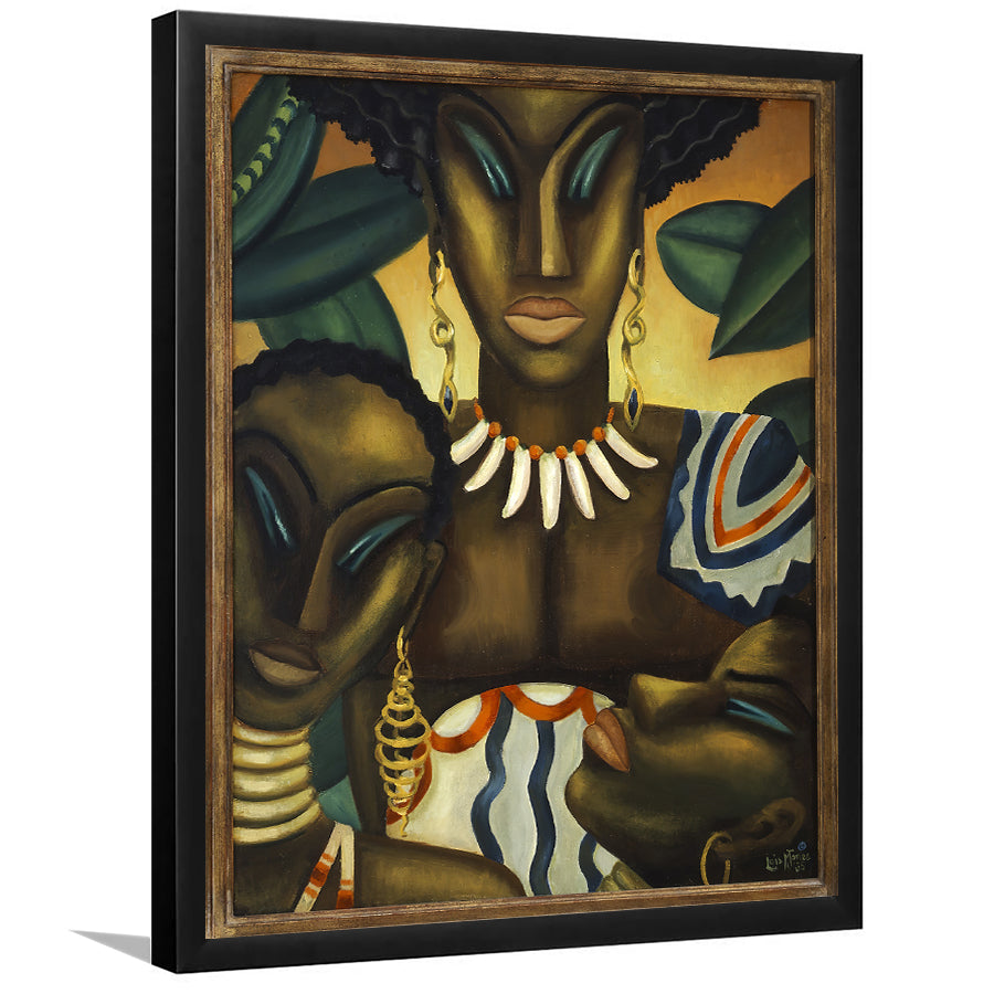 Black African Woman Work Art by Lois Mailou Jones  - Framed Prints, Framed Wall Art, Art Print, Prints for Sale