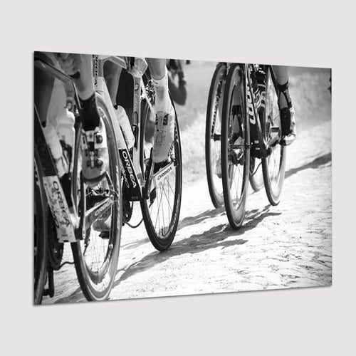 Black And White Cycling Canvas Print Roubaix Cycling Poster Prints Wall Art Decor, Unframe, Poster Art