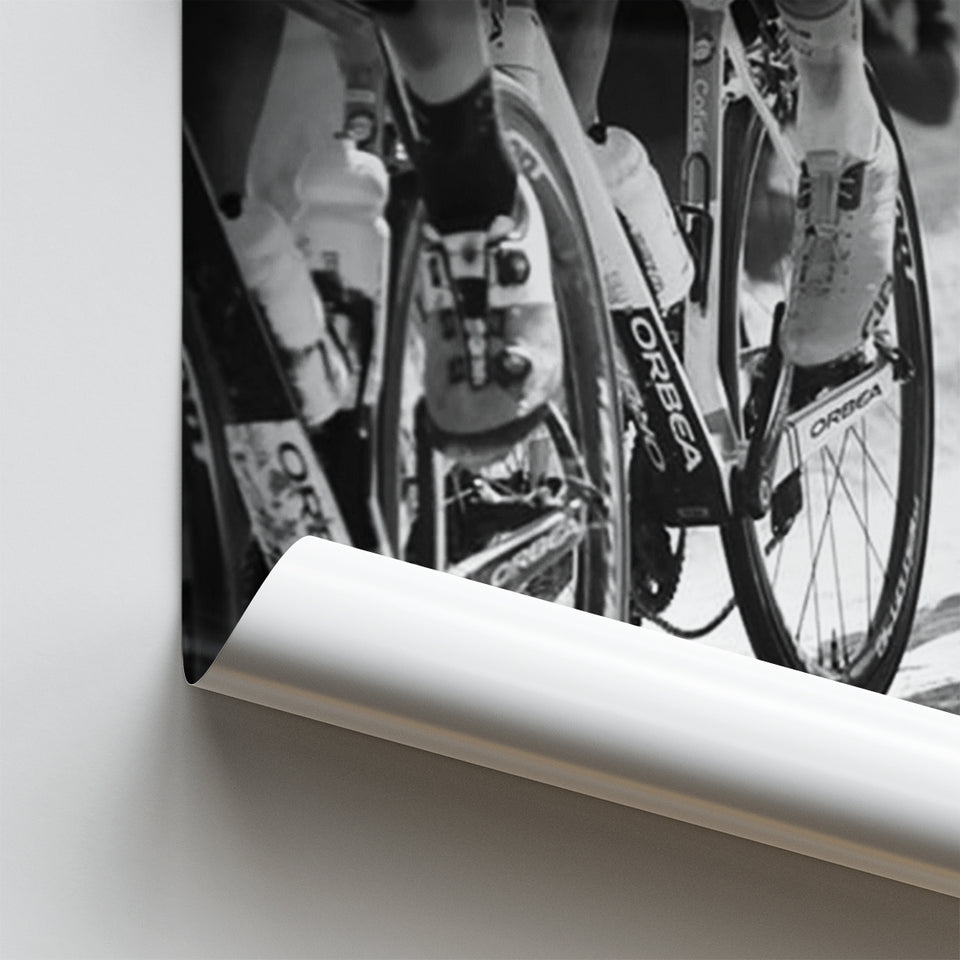 Black And White Cycling Canvas Print Roubaix Cycling Poster Prints Wall Art Decor, Unframe, Poster Art