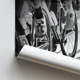 Black And White Cycling Canvas Print Roubaix Cycling Poster Prints Wall Art Decor, Unframe, Poster Art