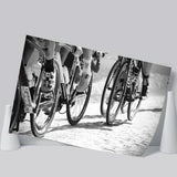 Black And White Cycling Canvas Print Roubaix Cycling Poster Prints Wall Art Decor, Unframe, Poster Art