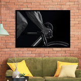 Black And White Cycling Canvas Print Framed Art Prints Wall Art Decor, Framed Picture, Home Decor