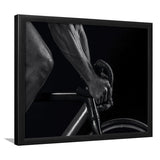 Black And White Cycling Canvas Print Framed Art Prints Wall Art Decor, Framed Picture, Home Decor