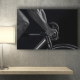 Black And White Cycling Canvas Print Canvas Prints Wall Art Decor - Painting Canvas,Home Decor, Ready to Hang