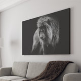 Black And White Lion, Lion Wall Art, Canvas Prints Wall Art Home Decor